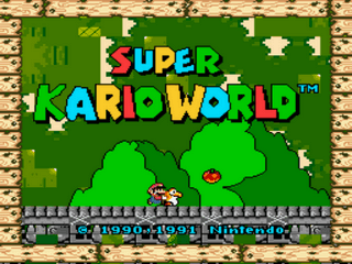 Super Kario World Title Screen